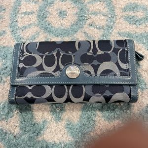 Coach checkbook wallet